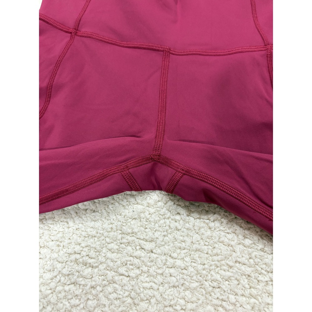 Lululemon Fast & Free 7/8 Tight II *Nulux 25" Star Ruby Violet Red Size 4 - Picture 5 of 7